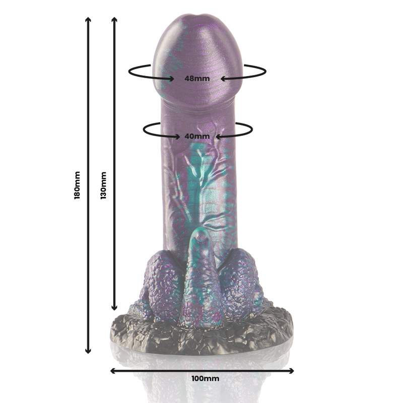 Dildo, Epic Cybersilicock - Basilisk, Textura Solzoasa, Marime Mica